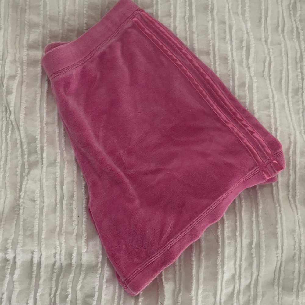 Pink Velevet Shorts